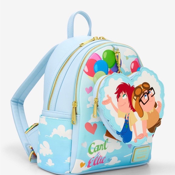 Loungefly Disney Pixar Up Carl & Ellie Balloon Mini Backpack with Coin Purse main image 4